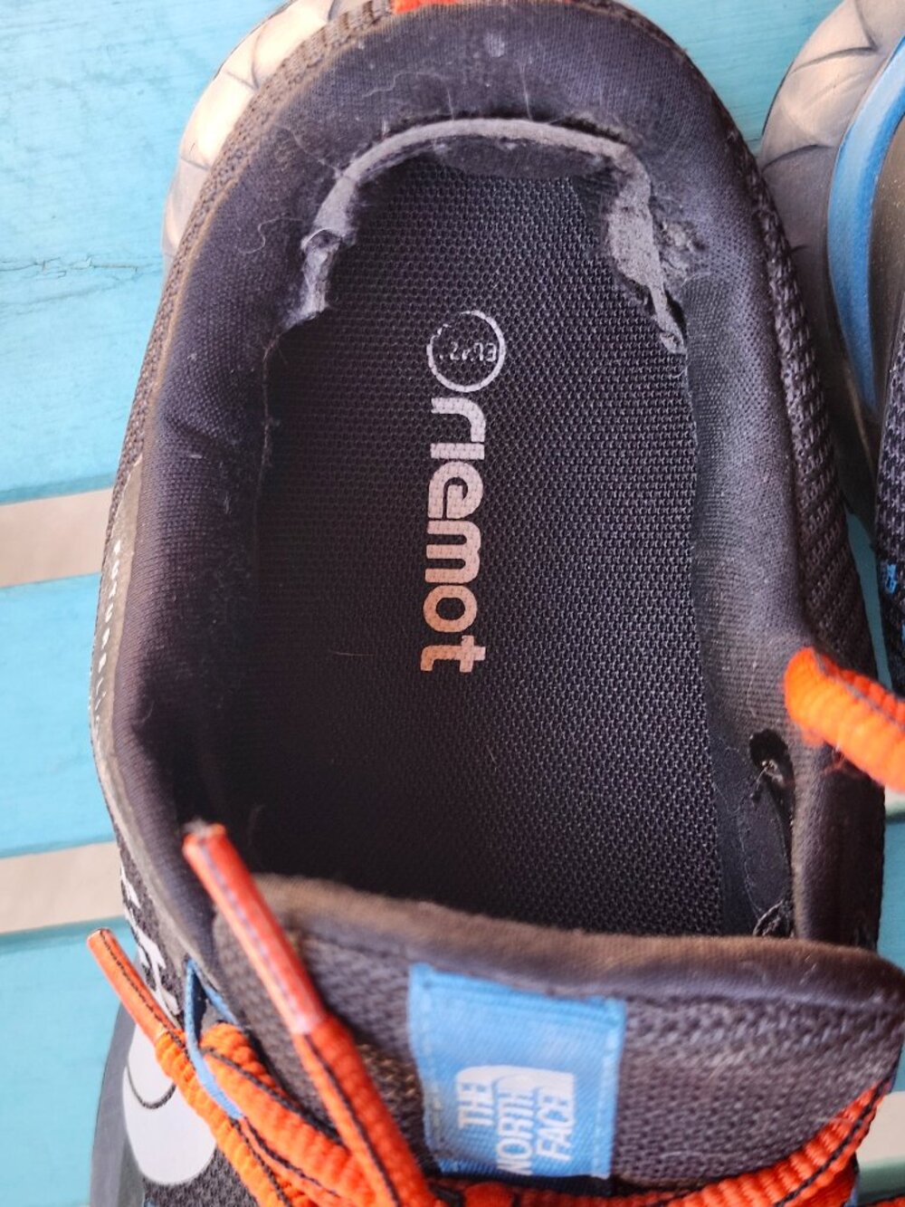 The North Face Men's FUTURELIGHT Hiking Trail Shoe Black/Blue/Orange/Gray 9.5 US - Picture 12 of 13